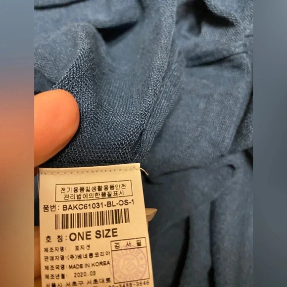 Stile Benetton Linen Nautical Patch Snap Button Duster Cardigan - Picture 12 of 12